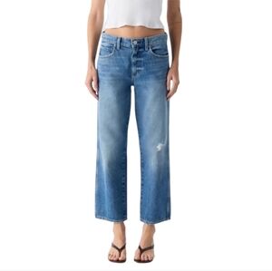 AMO Billie Jeans Denim Womens Size 31 100% Cotton Revolve Wide Straight Leg